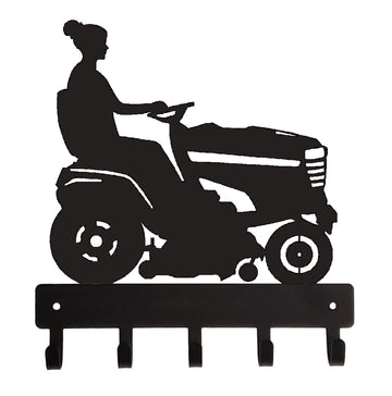 Riding the Tractor Mower with a Messy Bun Key Holder