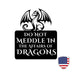 Do Not Meddle Dragon Sign – Graceful Dragon Metal Art 🐉✨ The Metal Peddler