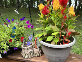 Garden Gnome Yard Stakes & Potted Plant Stakes - The Metal Peddler Garden Stakes dad garden, garden, Gnomes, ground stake, Inv-T, outdoor life