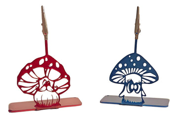 Mushroom Metal Photo Clips & Place Card Holders – Set of 4 - 0