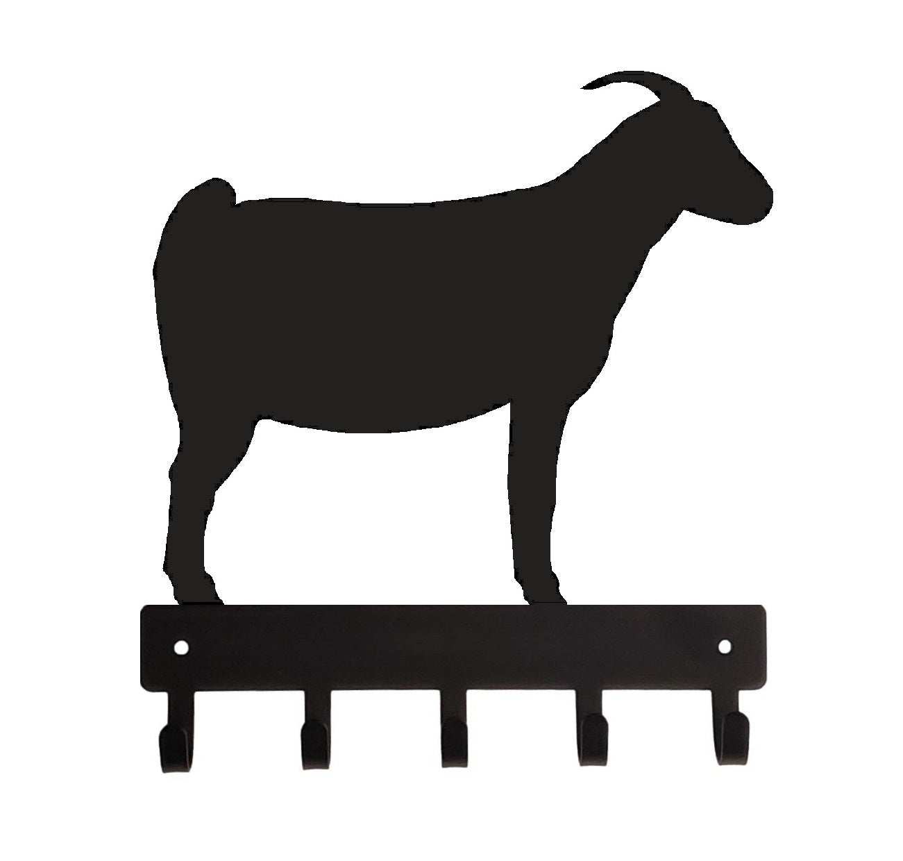 Myotonic Goat Key Rack with 5 hooks - The Metal Peddler Key Rack farm, Goat, key rack, not-dog