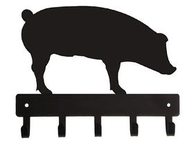 Pig Key Holder with 5 Hooks (Ears Down)