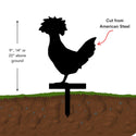 Polish Chicken Yard Stake  (Style 2)