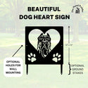 Presa Canario Name Sign or Heart Memorial Wall or Yard Plaque