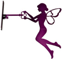 Garden Art Fairy for Tree or Wall Mounting - The Metal Peddler Decor 00305-WA-Fairy-Key-Purple TheMetalPeddler.com