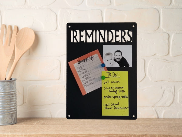 REMINDERS wall art magnetic memo board (8x11)