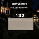Cat Mailbox Topper with Personalized House Numbers