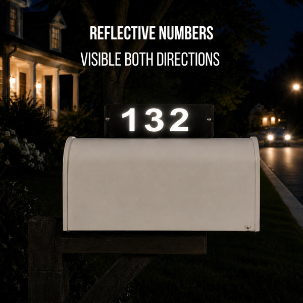 Cat Mailbox Topper with Personalized House Numbers