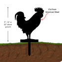 Metal Rooster Yard Stake – Bold & Beautiful Outdoor Art