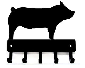 Show Pig Key Holder with 5 Hooks The Metal Peddler