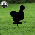 Silkie Chicken Yard Stake – Fluffy Fun for Your Flower Bed (Style 1)