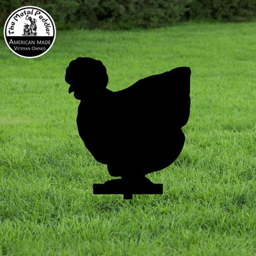 Silkie Chicken Yard Stake (Style 2)