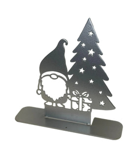 Holiday Gnome Christmas Tree & Gift - The Metal Peddler Holiday Decor Christmas, festive, Gnomes, holiday, Inv-T, seasonal, winter