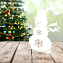 White Snowman Winter Holiday Decor - The Metal Peddler Holiday Decor Festive, holiday, seasonal, winter