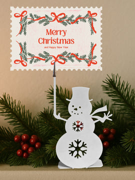 Snowman Photo Clip & Card Holder