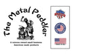 The Metal Peddler Logo. Veteran owned small business, American made steel