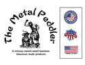 The Metal Peddler Logo. A veteran owned business. American made products.