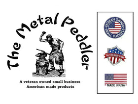 The Metal Peddler Logo. A veteran owned business. American made products.