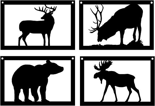 Wildlife Set: Bear, Moose, Deer, Elk