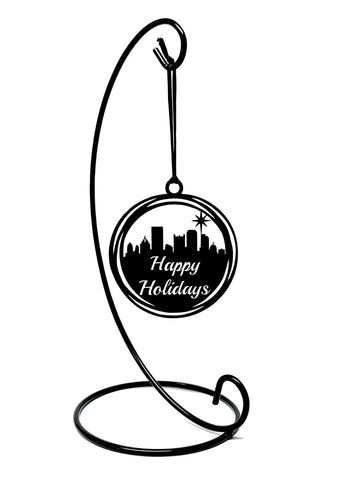 Stunning Pittsbugh City Skyline Christmas Tree Ornament - The Metal Peddler