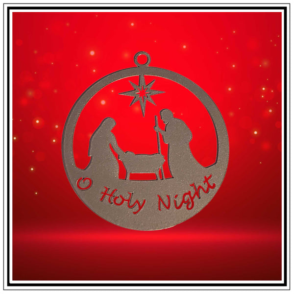 O Holy Night Christmas Tree Ornament - The Metal Peddler Christmas Ornaments Christian, Christmas, faith, holiday, Inv-T, seasonal, XO