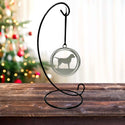 Christmas Tree Ornament with Labrador Dog The Metal Peddler