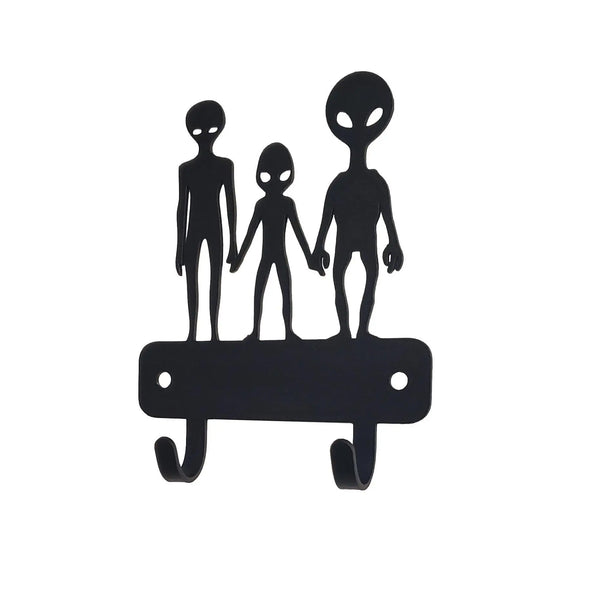 Space Theme Key Rack Alien Family Mini Key Rack | The Metal Peddler