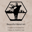 Bellowing Elk Metal Wall Art - The Metal Peddler Wall Art elk, wall art, wildlife