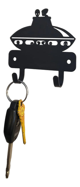 Space Travel UFO Mini Key Rack - The Metal Peddler Key Rack alien, key rack, mini kr, ufo