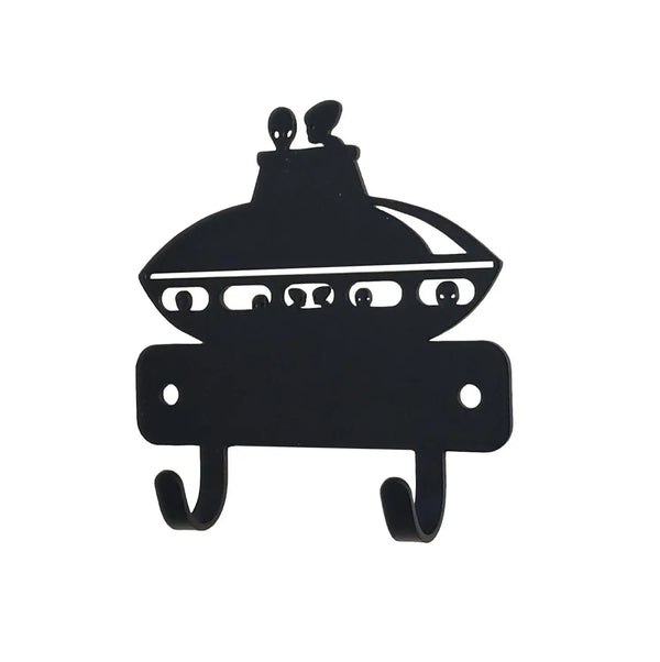 Space Theme Key Rack Space Travel UFO Mini Key Rack | The Metal Peddler