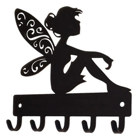 Fairy Key Rack with 5 hooks - For keys or necklaces - The Metal Peddler Key Rack faery, fairy, key rack, tinkerbell