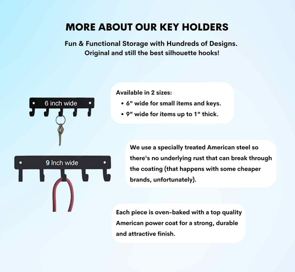 Seamstress Sewing Machine Key Rack - The Metal Peddler Key Rack hobbies, key rack, trades