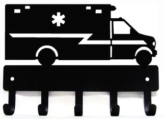 Ambulance Emergency Vehicle EMT - Key Rack - The Metal Peddler Key Rack 911, auto, automobile, EMT, key rack, trades, transportation, vehicles