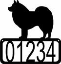 American Eskimo Dog House Address Sign - The Metal Peddler Address Signs address sign, American Eskimo, breed, Breed A, Dog, House sign, Personalized Signs, personalizetext, porch