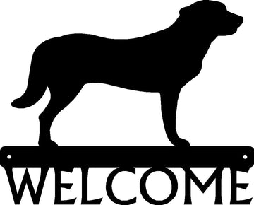 Anatolian Shepherd Dog Welcome Sign or Custom Name - The Metal Peddler Welcome Signs Anatolian Shepherd, breed, Breed A, Dog, Dog Signs, Personalized Signs, personalizetext, porch, welcome sign