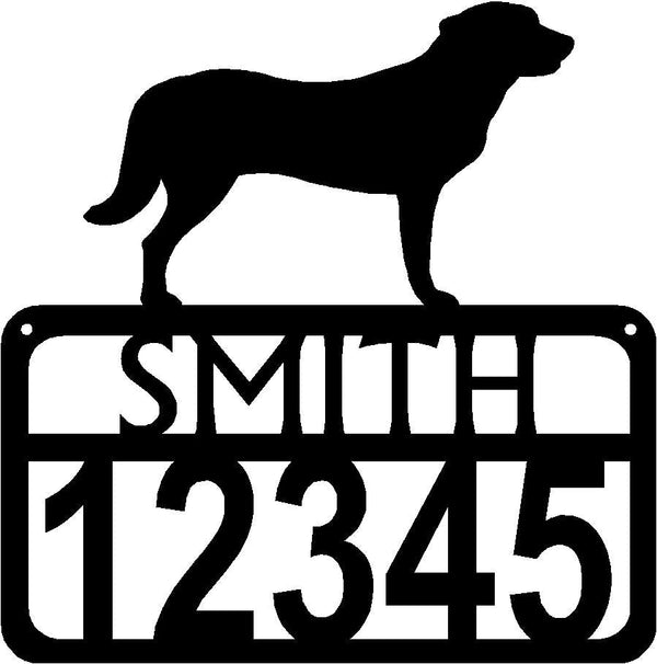 Personalized Dog Sign with Name & house numbers: Anatolian Shepherd - The Metal Peddler Welcome Signs Address Sign, Anatolian Shepherd, breed, dog, House sign, Personalized Signs, personalizetext, porch