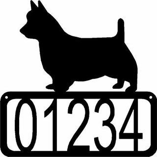 Australian Terrier Dog House Address Sign - The Metal Peddler Address Signs address sign, Australian Terrier, breed, Breed A, Dog, House sign, Personalized Signs, personalizetext, porch