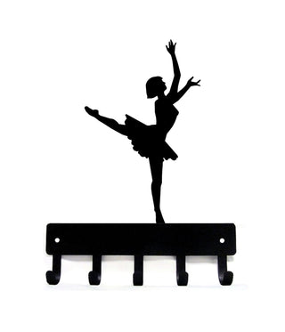 Dance Medal Hanger / Key Rack - Ballerina 1 - The Metal Peddler Key Rack ballerina, ballet, dance, dance gifts, dance signs, dance wall art, sport hooks