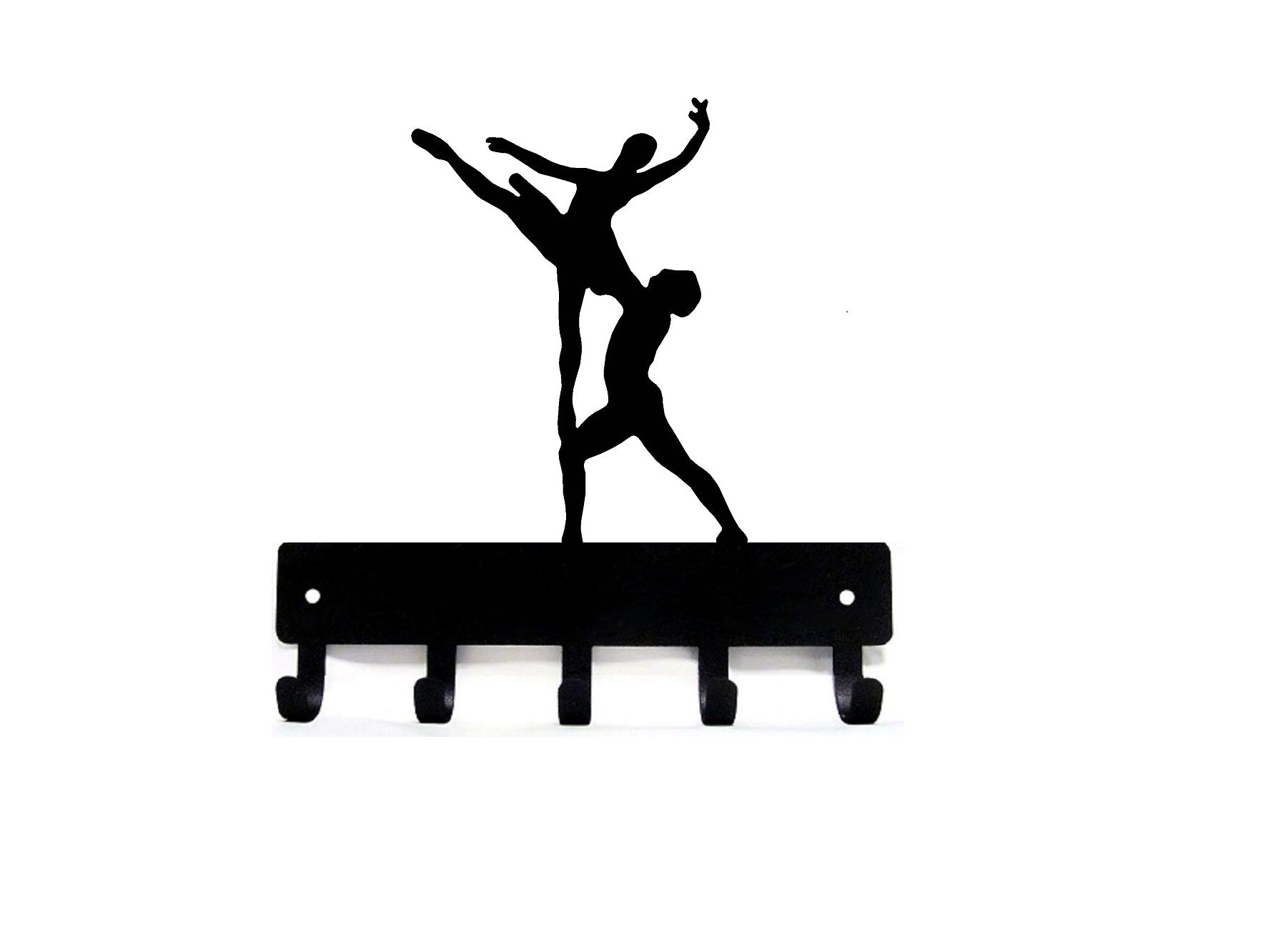 Ballet Couple Key Rack/ Holder - The Metal Peddler Key Rack ballerina, ballet, dance, key rack