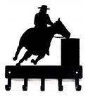 Barrel Racer Rodeo Key Hanger/ Leash Holder - The Metal Peddler Key Rack cowboy, cowgirl, Horse, key rack, rodeo, western