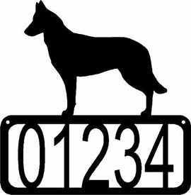 Belgian Malinois Dog House Address Sign - The Metal Peddler Address Signs address sign, Belgian Malinois, Belgian Shepherd, breed, Dog, House sign, Personalized Signs, personalizetext, porch