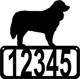 Bernese Mountain Dog Dog House Address Sign - The Metal Peddler Address Signs address sign, Bernese Mountain Dog, breed, Dog, House sign, Personalized Signs, personalizetext, porch