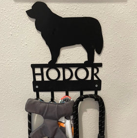 Bernese Mountain Dog Personalized Name Key Rack/ Leash Hanger - The Metal Peddler Key Rack Bernese Mountain Dog, breed, Breed B, Dog, key rack, leash hanger, personalized, personalizetext