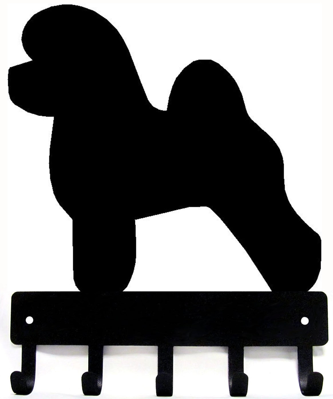 Bichon Frise Dog Key Rack/ Leash Hanger - The Metal Peddler Key Rack Bichon Frise, breed, Dog, key rack, leash hanger