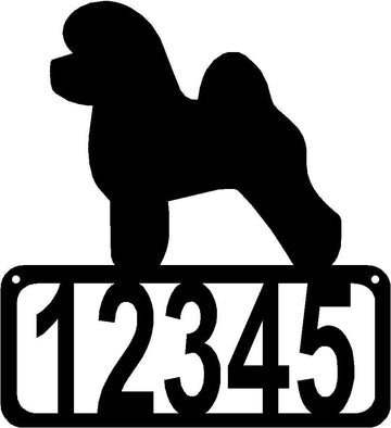 Bichon Frise Dog House Address Sign - The Metal Peddler Address Signs address sign, Bichon Frise, breed, Dog, House sign, Personalized Signs, personalizetext, porch