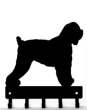 Black Russian Terrier Dog Key Rack/ Leash Hanger - The Metal Peddler Key Rack Black Russian Terrier, breed, Dog, key rack, leash hanger