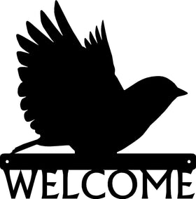Bluebird Bird Welcome Sign - The Metal Peddler Welcome Signs bird, Bluebird, porch, Welcome sign
