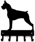Boxer Dog Cropped Key Rack/ Leash Hanger - The Metal Peddler Key Rack boxer, breed, Breed B, Dog, key rack, leash Hanger