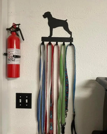 Boxer Dog Key Rack/ Leash Hanger - The Metal Peddler Key Rack boxer, breed, Breed B, Dog, key rack, leash Hanger