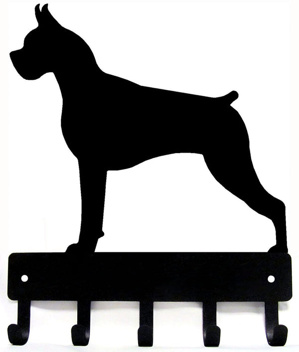 Boxer Dog Key Rack/ Leash Hanger - The Metal Peddler Key Rack boxer, breed, Breed B, Dog, key rack, leash Hanger
